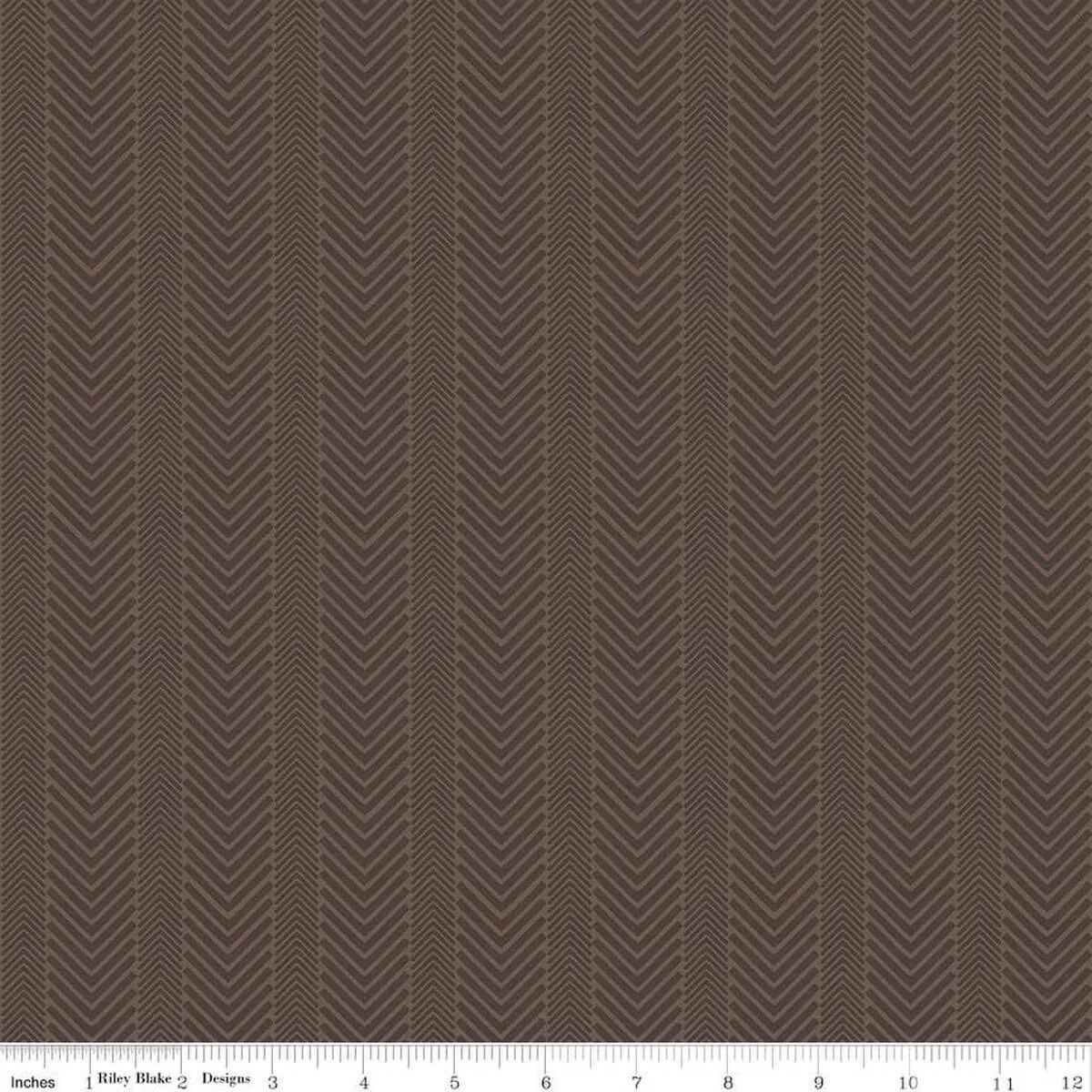 Wake at the Lake - Herringbone - Brown
