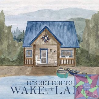 Wake at the Lake Panel - 36" x 43"