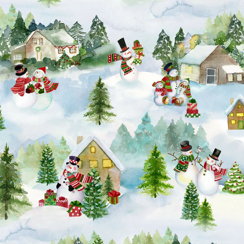 Snowman Christmas by Sue Zipkin - Digital Toile
