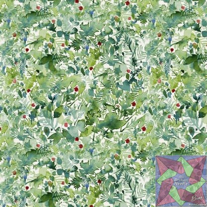 Snowman Christmas by Sue Zipkin - Foliage Olive