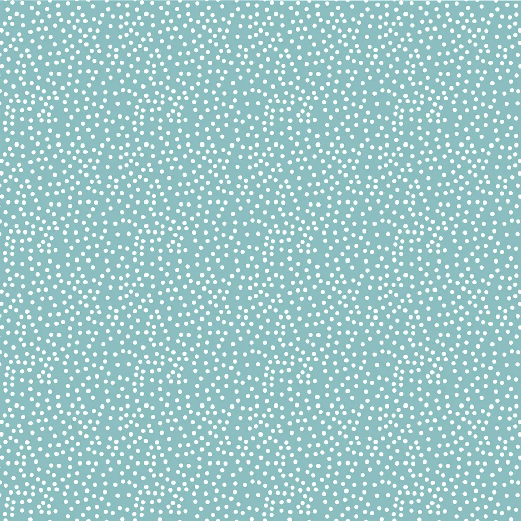Snowman Christmas by Sue Zipkin - Christmas Dots Teal