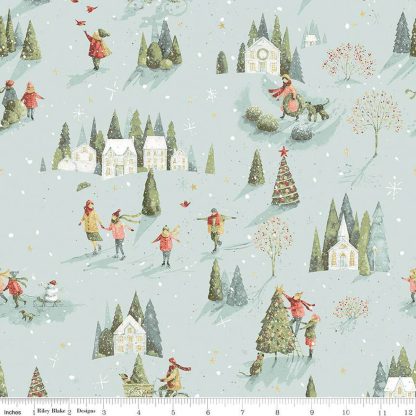 Magical Winterland by Lisa Audit - Winter Scene- Blue