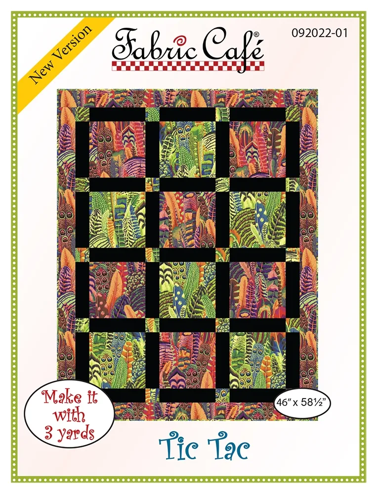 Fabric Cafe Tic Tac 3 Yard Quilt Pattern
