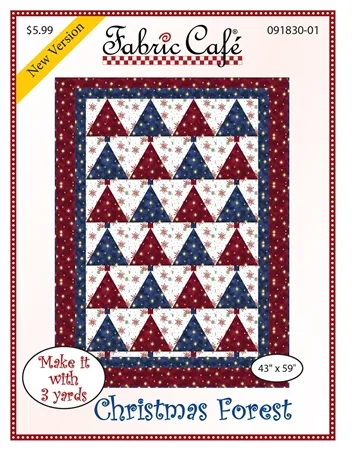 Fabric Cafe - Christmas Forest - 3 Yard Quilt Pattern
