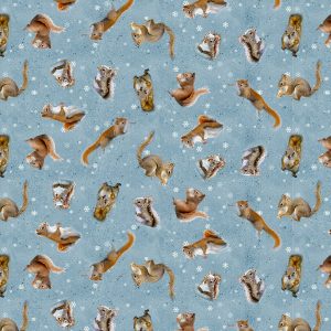 The Secret Life of Squirrels II by Nancy Rose - Squirrels Denim