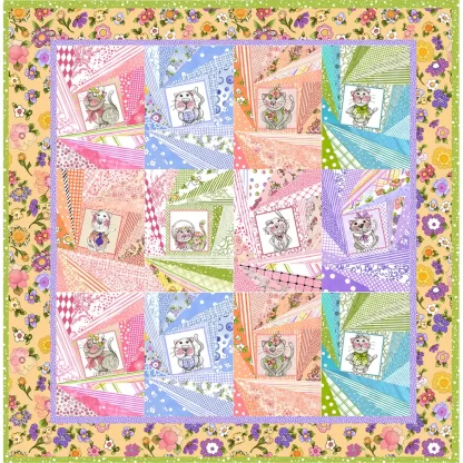 Little Gray Cat - Quilt Kit