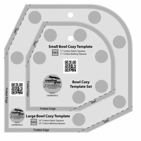 Creative Grids Bowl Cozy Template Set Creative Grids Bowl Cozy Template Set