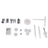 Janome Skyline S3 assortment of snap-on presser feet and quilting accessories serving Clayton, Garner, and Angier, NC.