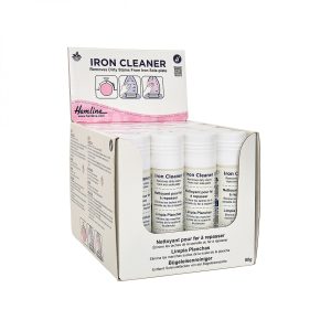 This iron cleaner removes dirty stains from iron sole plates. Non toxic and safe to use on steam and dry irons. Easy twist stich has 2.12oz per bottle.