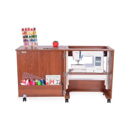 Judy Sewing Cabinet Machine down teak