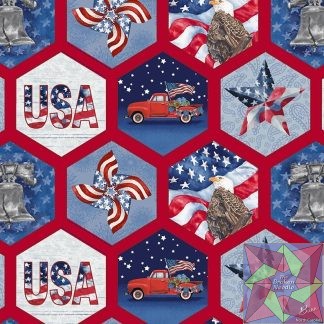 Wings of Freedom - Patriotic Honeycomb