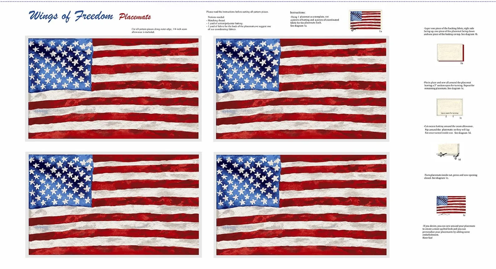 Wings of Freedom - Placemat