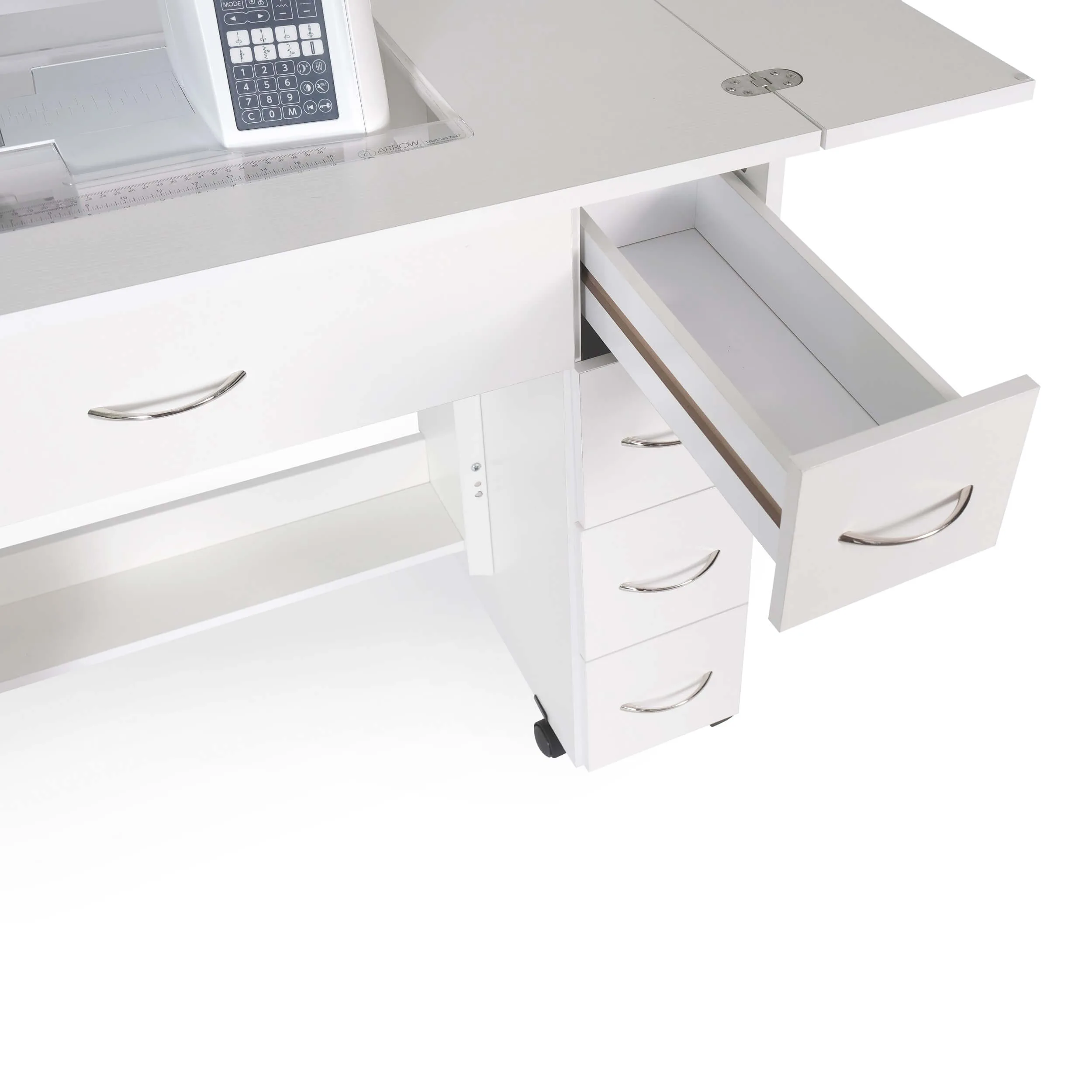 Alice Sewing Cabinet (White) Drawer