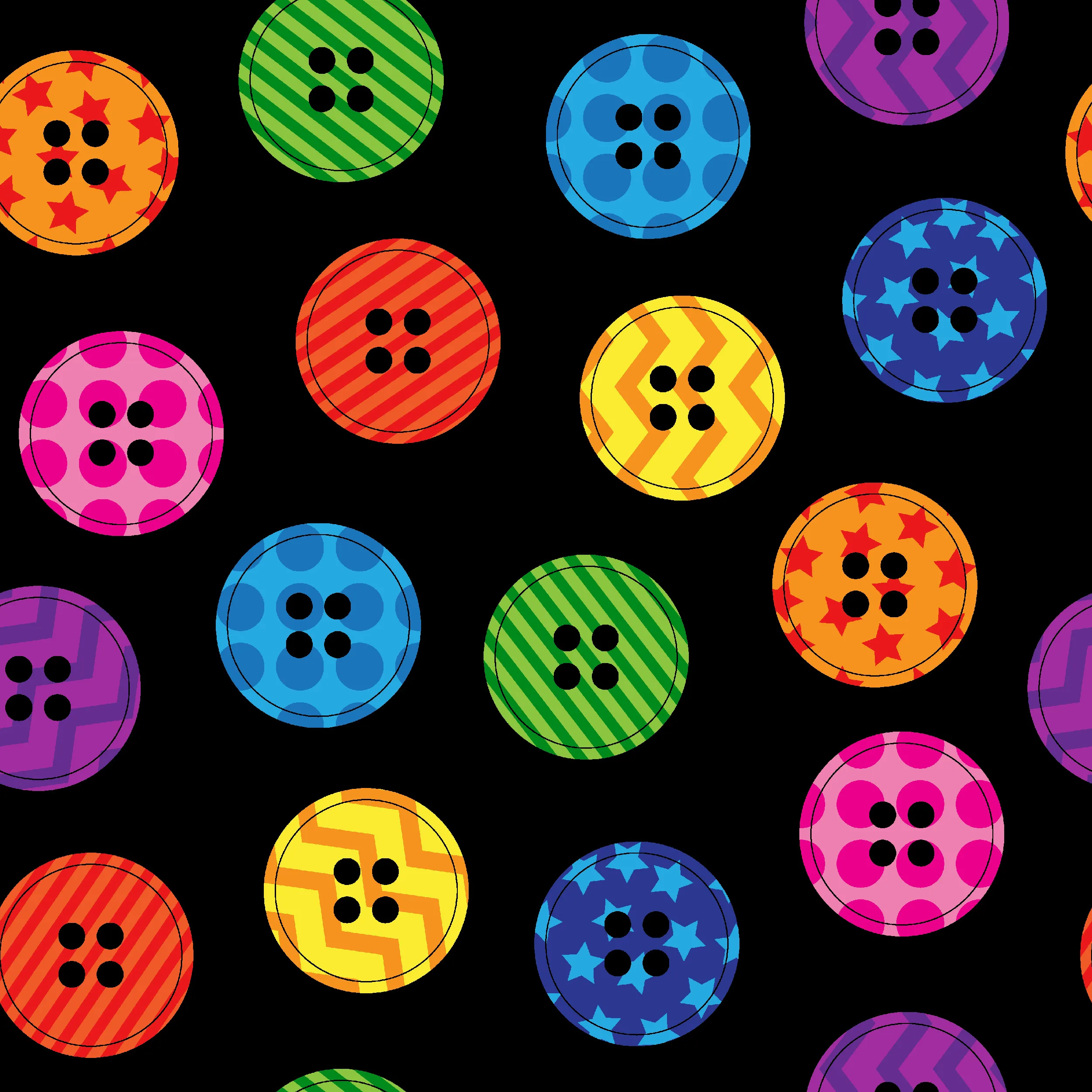 Bright Buttons Hydraulic Sewing Chair - Image 2