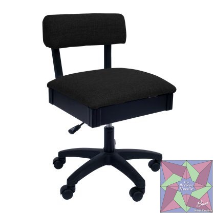 Baroness Black Hydraulic Sewing Chair