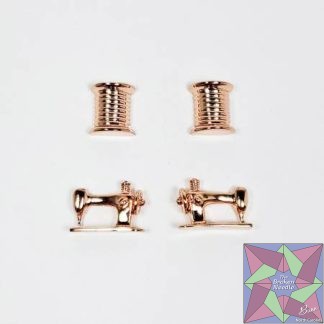 Thread & Machine Earring Set of 2 Rose Gold