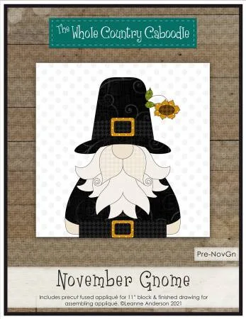 November Gnome Precut Fused Applique Pack