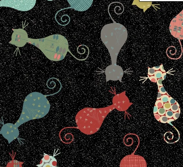 Close up of Cat's Meow fabric near Wilmingtion, NC