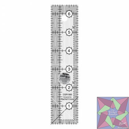 Creative Grids Quilt Ruler 1-1/2in x 6-1/2in