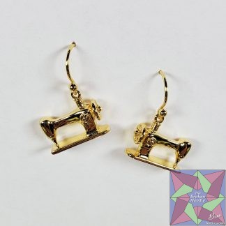 Machine Drop Earring Gold