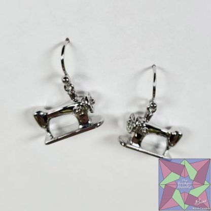 Machine Drop Earring Silver