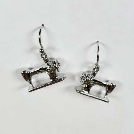 Machine Drop Earring Silver Machine Drop Earring Silver