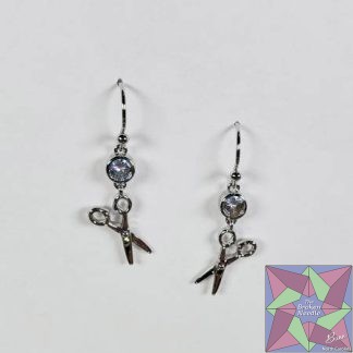 Scissor Drop Earring Silver