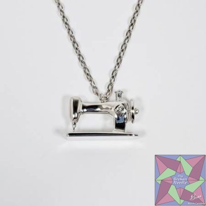 Sewing Machine Pendant Silver