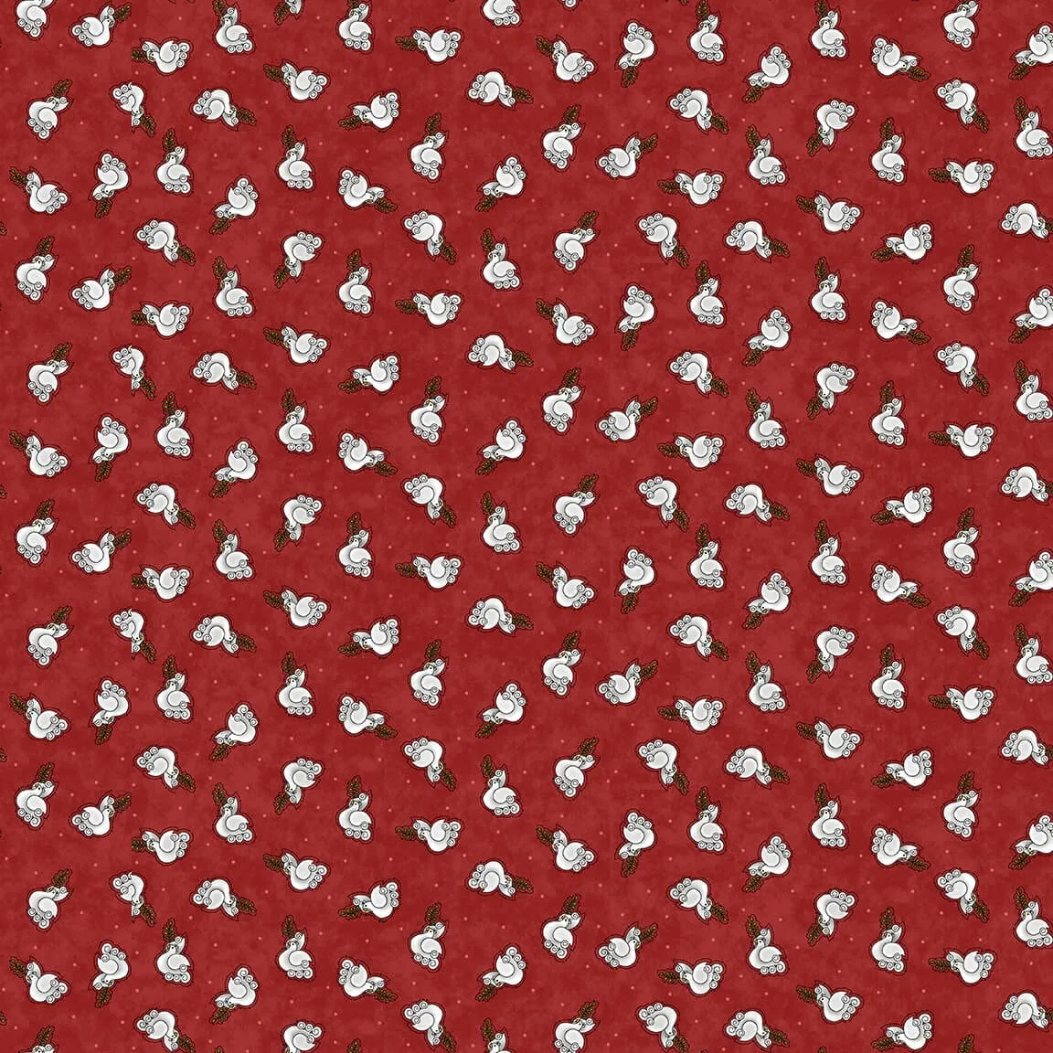 Two by Two - Red - Dove - Image 1