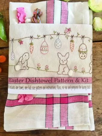 Easter Dishtowel Pattern and Kit Bareroots