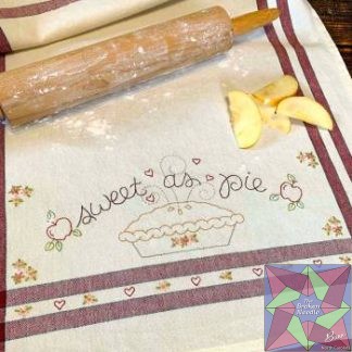 Sweet as Pie Dishtowel Pattern and Kit Bareroots