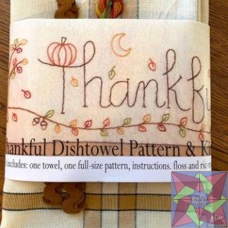 Thankful Dishtowel Pattern and Kit Bareroots