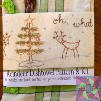 Oh What Fun Dishtowel Pattern and Kit Bareroots