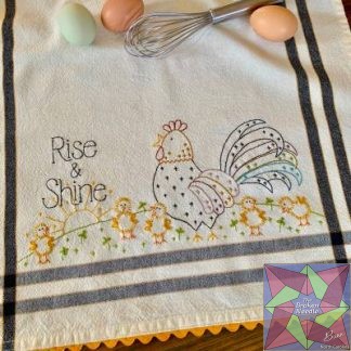 Rise and Shine Dishtowel Pattern and Kit Bareroots