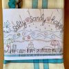 Salty Sandy Dishtowel Pattern and Kit