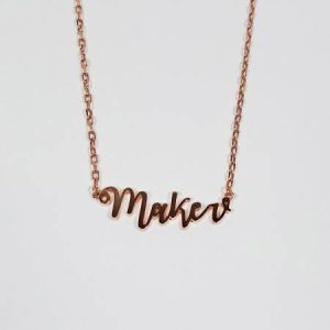 Maker Necklace Rose Gold