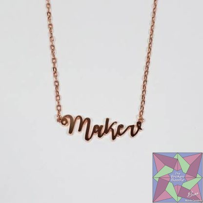 Maker Necklace Rose Gold