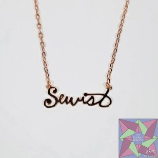 Sewist Necklace Rose Gold