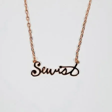 Sewist Necklace Rose Gold