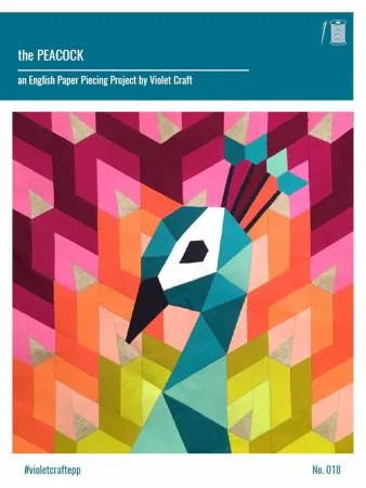 Peacock English Paper Piecing Pattern