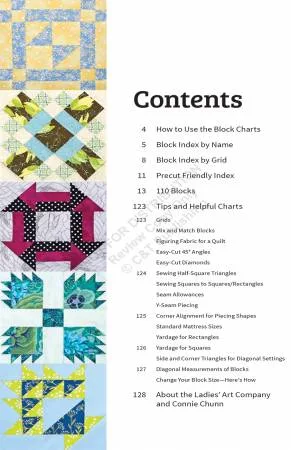 Ladies Art Company Quick & Easy Block Tool contents