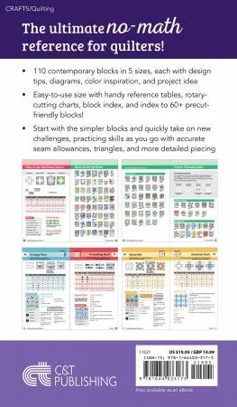 The Skill-Building Quick & Easy Block Tool 110 Quilt blocks in 5 Sizes back cover