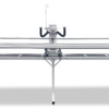 Adjustable rear handlebars and digital LCD touchscreen controls of the Janome Quilt Maker Pro 18 setup near Cary and Clayton.