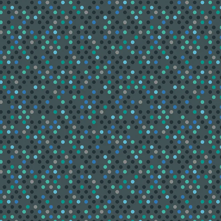 Dazzle Dots - Confetti Drop - Charcoal/Multi
