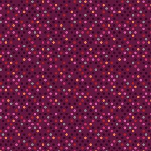 Dazzle Dots - Confetti Drop - Dark Red/Multi