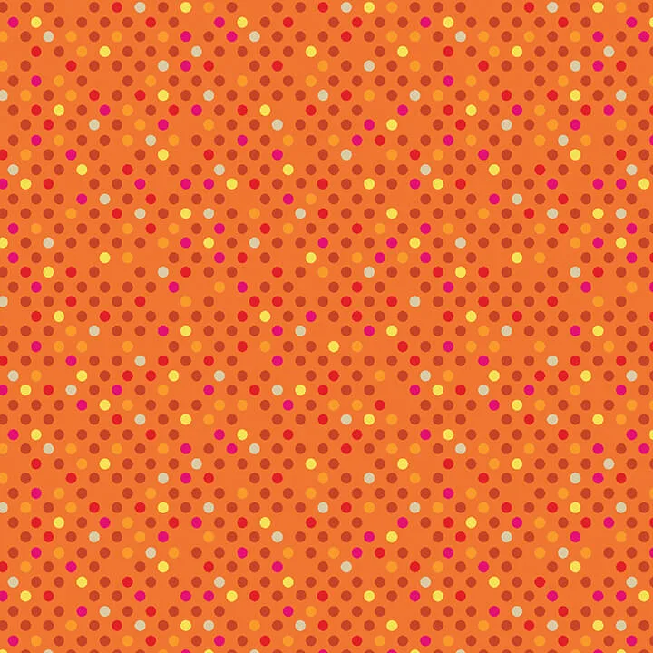 Dazzle Dots - Confetti Drop - Orange/Multi