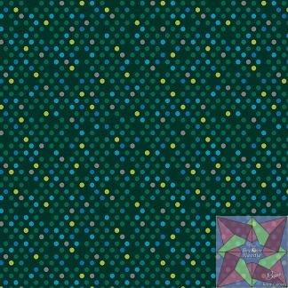 Dazzle Dots - Confetti Drop - Dark Green/Multi