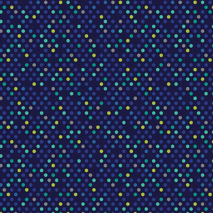Dazzle Dots - Confetti Drop - Navy/Multi