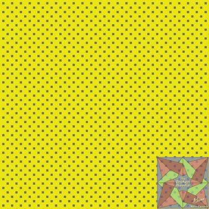 Dazzle Dots - Snazzy Squares - Citron/Grey
