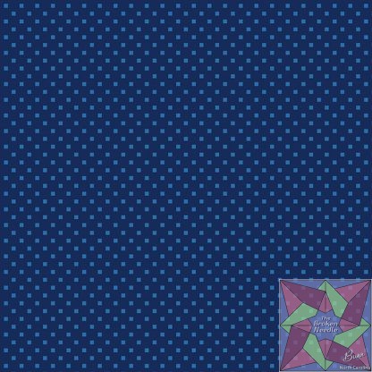 Dazzle Dots - Snazzy Squares - Navy/Blue